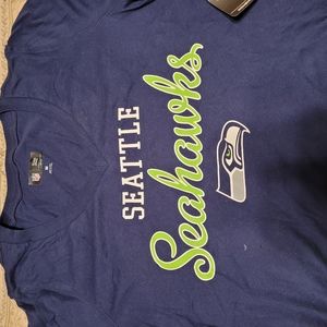 Women's Long Sleeve Seahawk V Neck T shirt